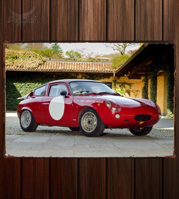 Металлическая табличка Fiat Abarth 1000 GT Bialbero Металлическая табличка Fiat Abarth 1000 GT Bialbero